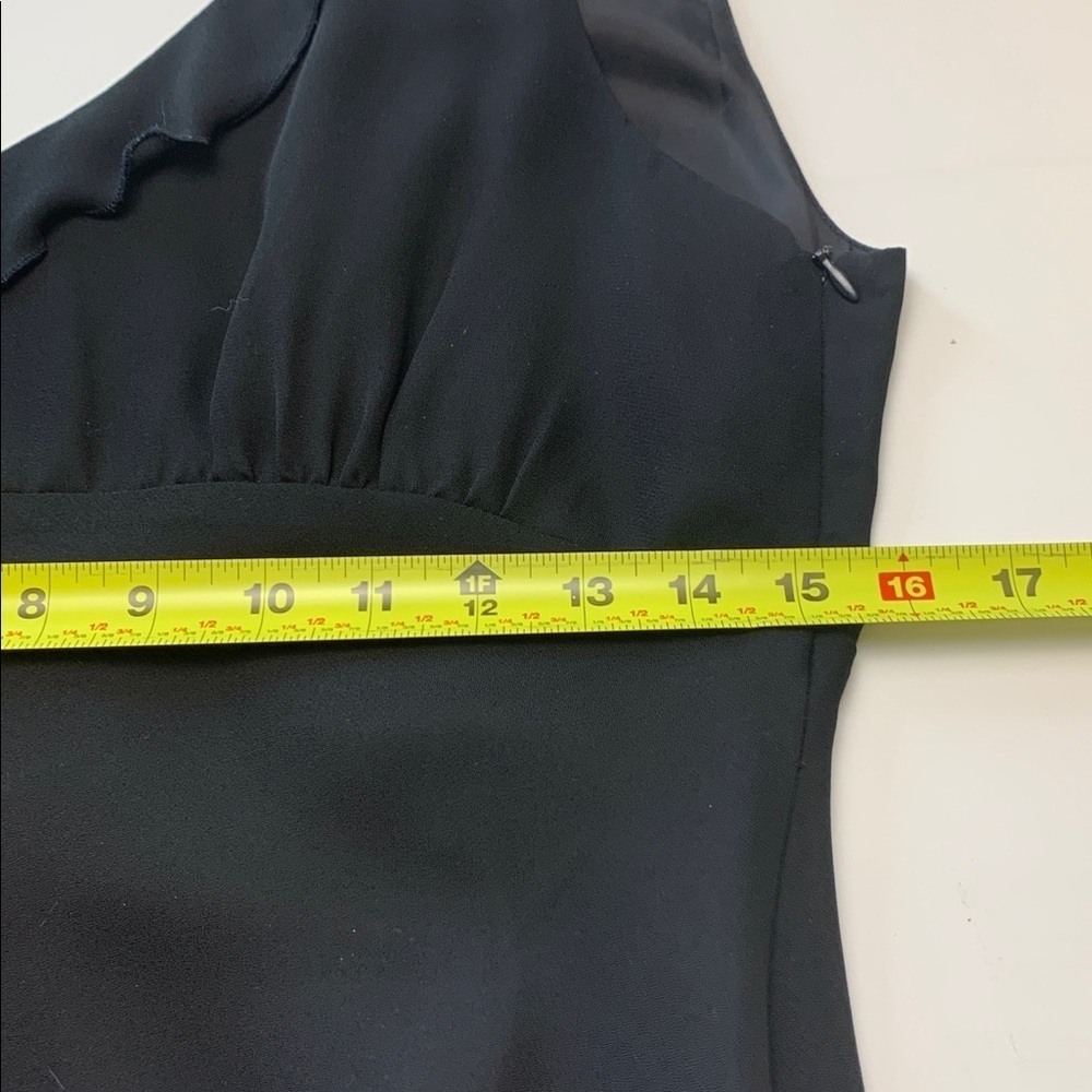 Jeanne Pierre Vintage Long Black Dress, Empire Waist, Wrinkle Free, Lined - Picture 7 of 11